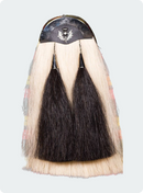 Sporran da Kilt in Crine di Cavallo con Cantle in Pelle Su Misura