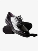 Black Leather Ghillie Shoes