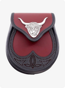 Black Matt Highland Leather Sporran