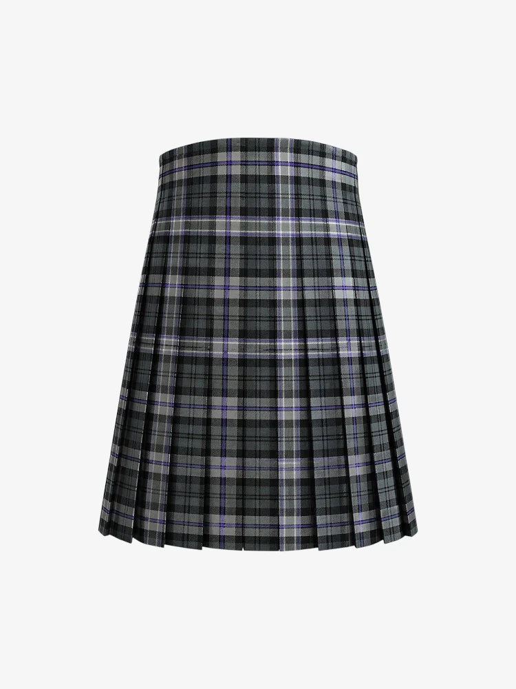 Plaid kilt on a white background
