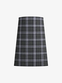 Plaid kilt on a white background