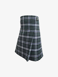 Plaid kilt on a white background