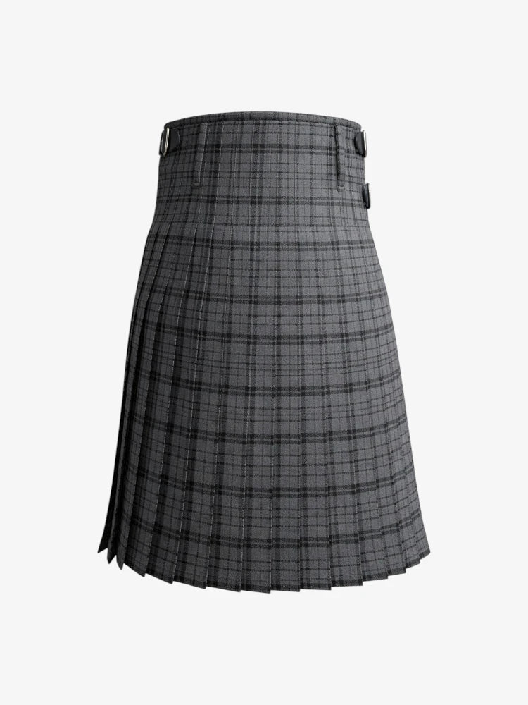 Plaid kilt on a white background