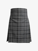 Plaid kilt on a white background