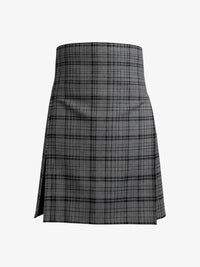 Plaid kilt on a white background