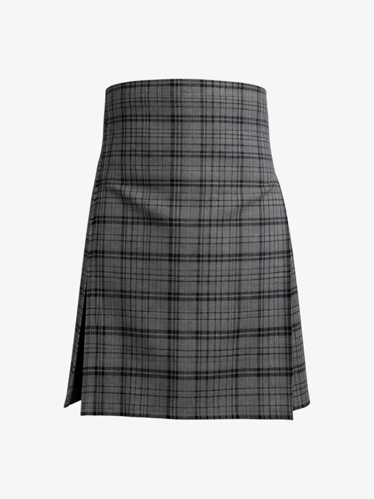 Plaid kilt on a white background
