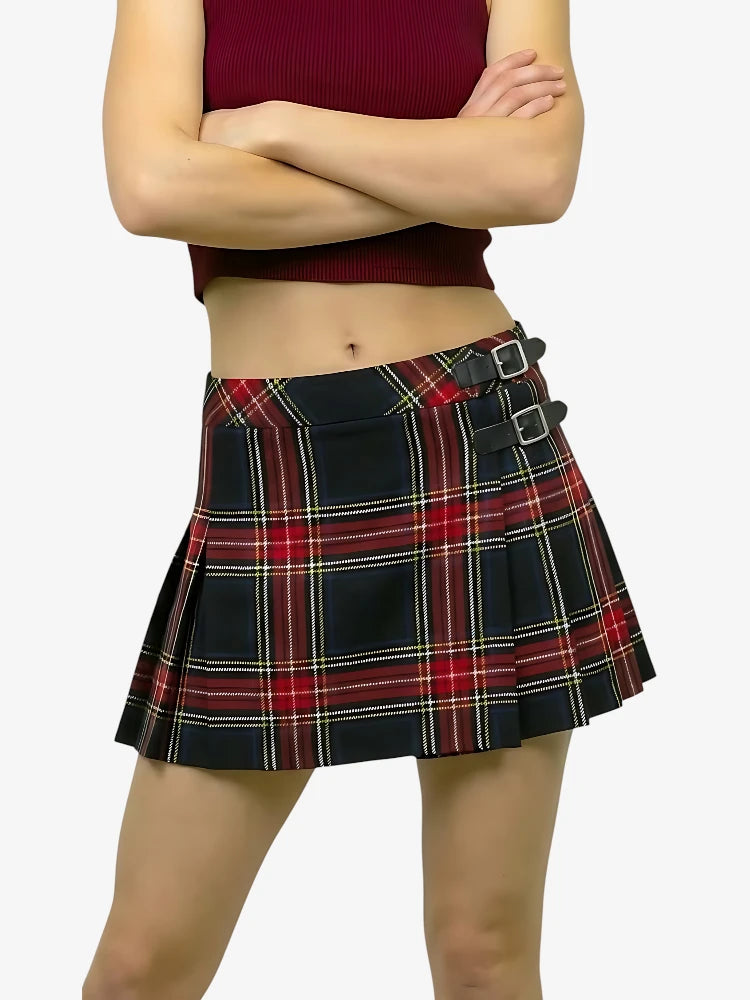 Gonna Tartan Black Stewart da Donna