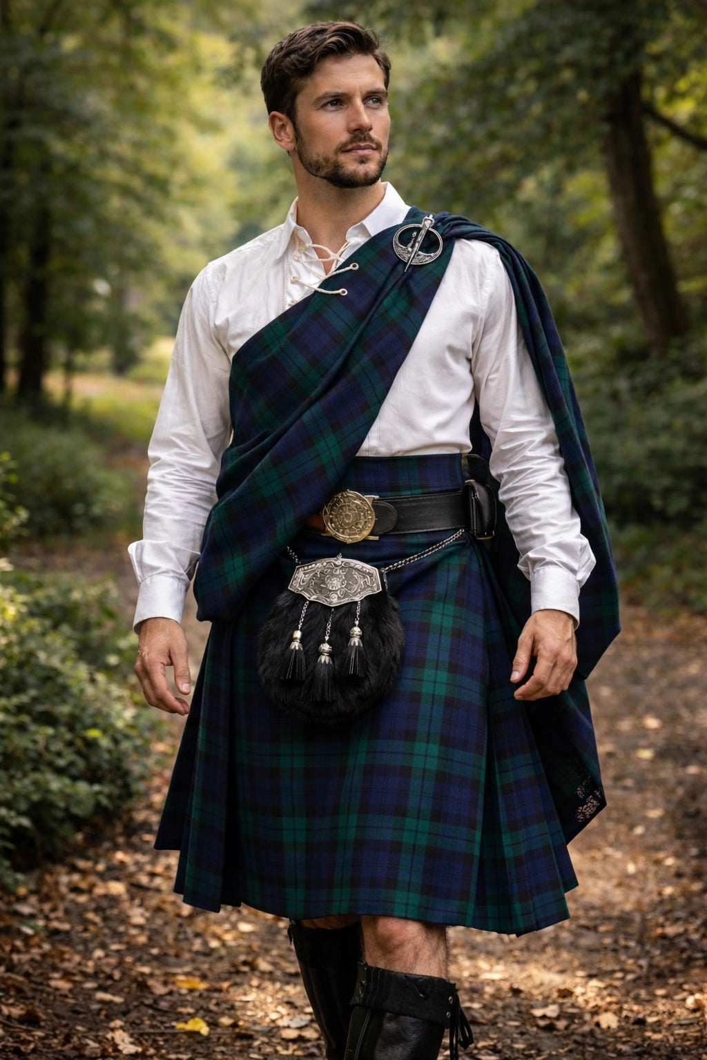 Grande Kilt Tartan Black Watch