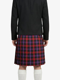 Brown Tartan Kilt Back