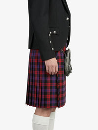 Brown Tartan Kilt Right