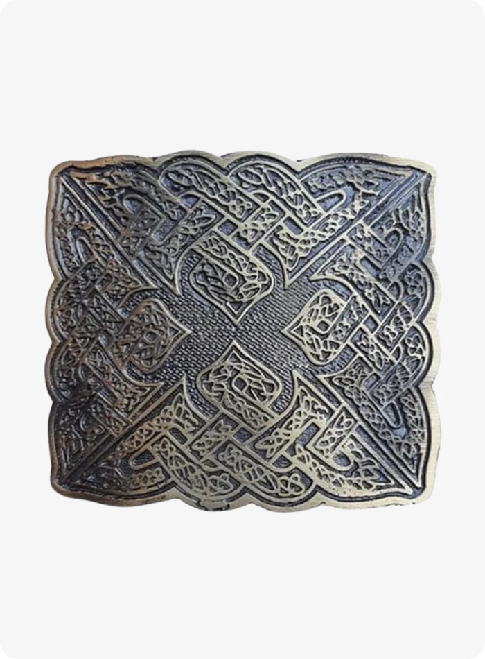 Custom Made Celtic Knot Kilt Belt and Buckle