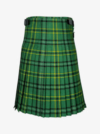 Green plaid kilt on a white background