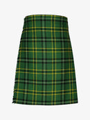 Green plaid kilt on a white background