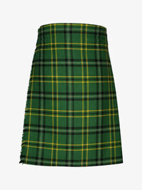 Green plaid kilt on a white background