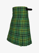 Green plaid kilt on a white background
