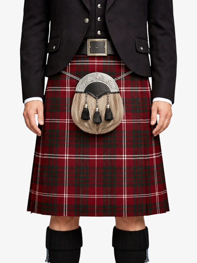 Crawford Tartan Kilt Model Front