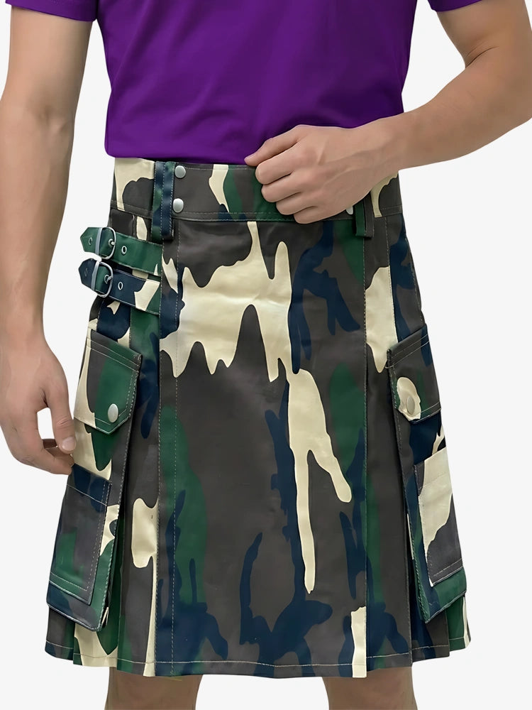 Kilt Camo Woodland Su Misura