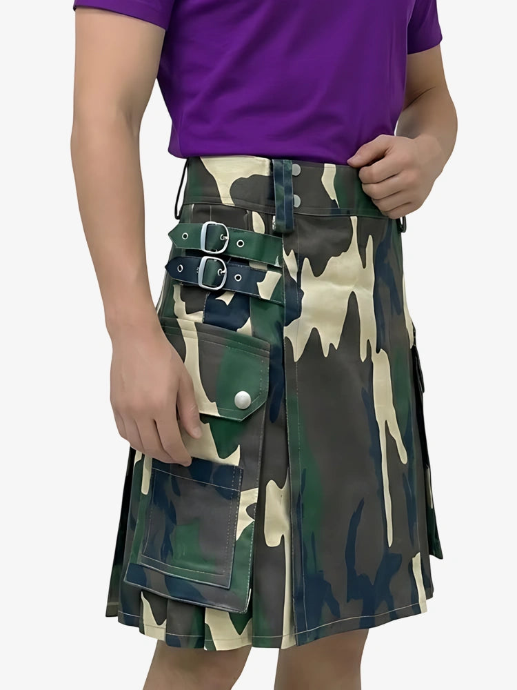 Kilt Camo Woodland Su Misura