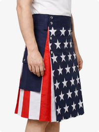 American Flag Traditional Cotton Utility Kilt