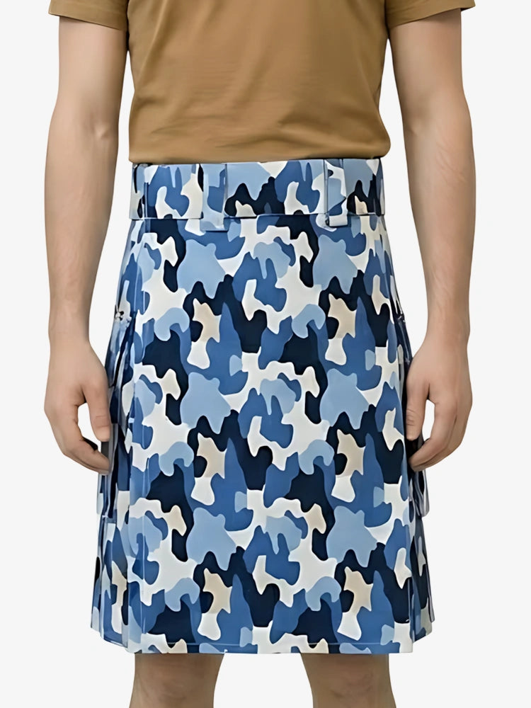 Kilt Utility Mimetico Blu Su Misura