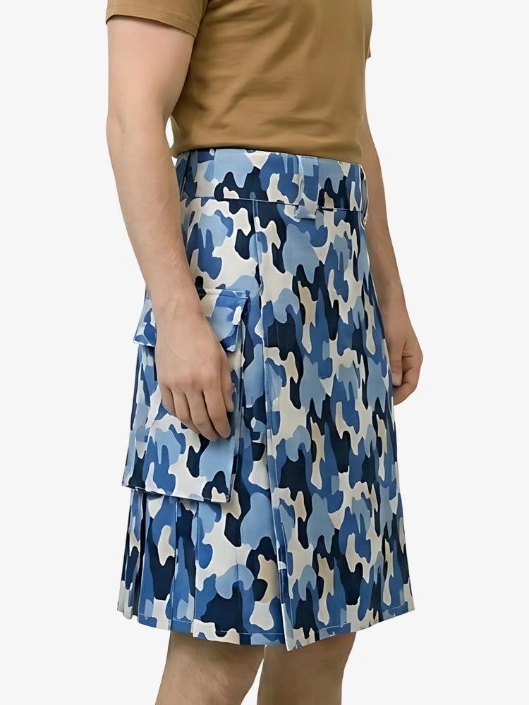 Kilt Utility Mimetico Blu Su Misura