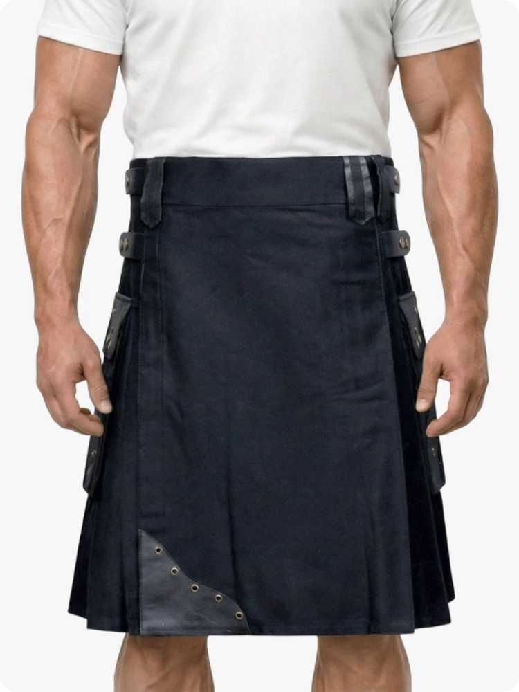 Kilt Utility Ibrido Cargo Pieghe a Scatola Su Misura