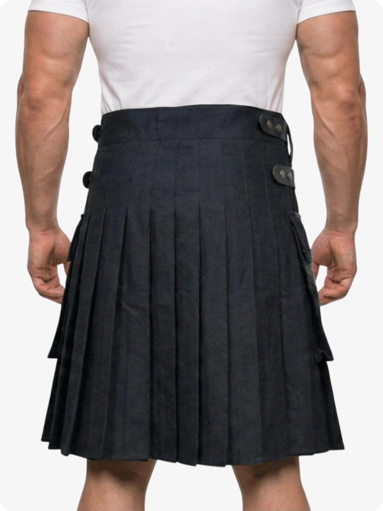 Kilt Utility Ibrido Cargo Pieghe a Scatola Su Misura
