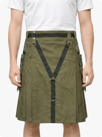 Olive Green Utility Kilt