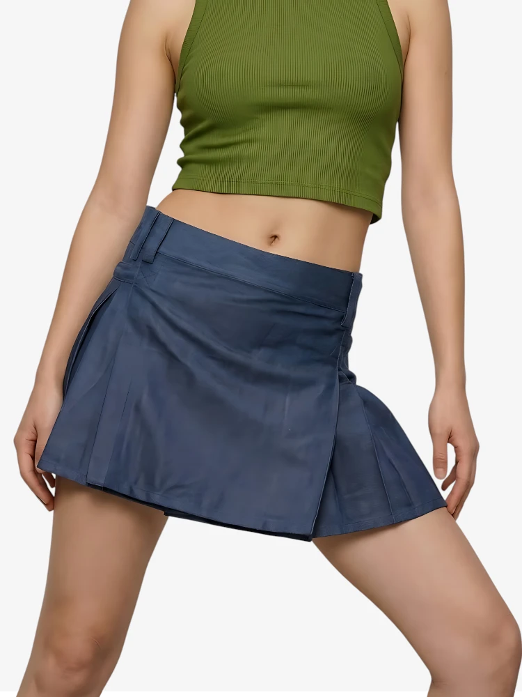 Kilt Utility Blu Scuro Su Misura da Donna