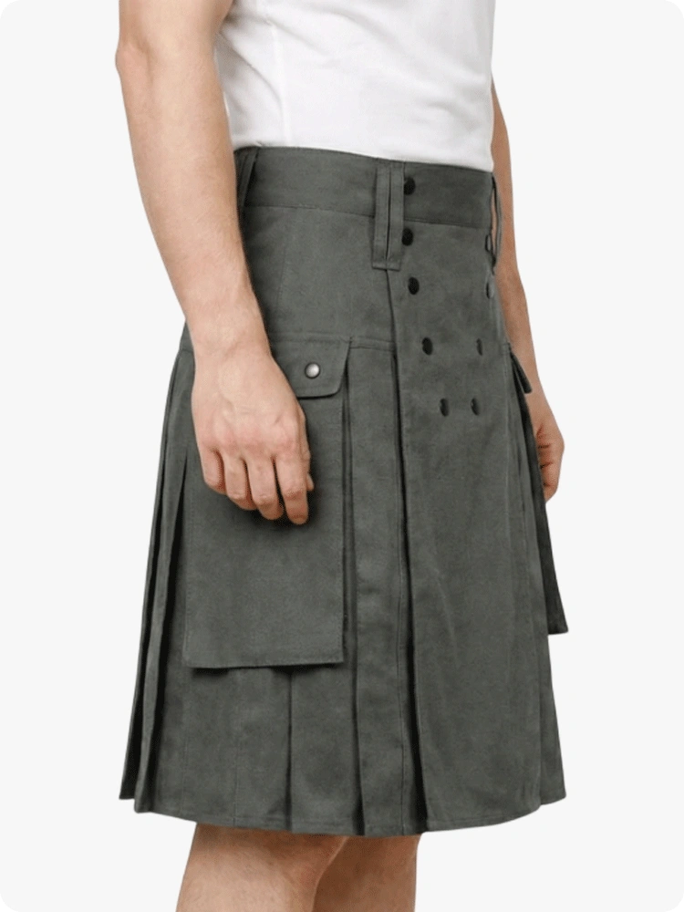 Kilt Utility Grigio Scuro Su Misura