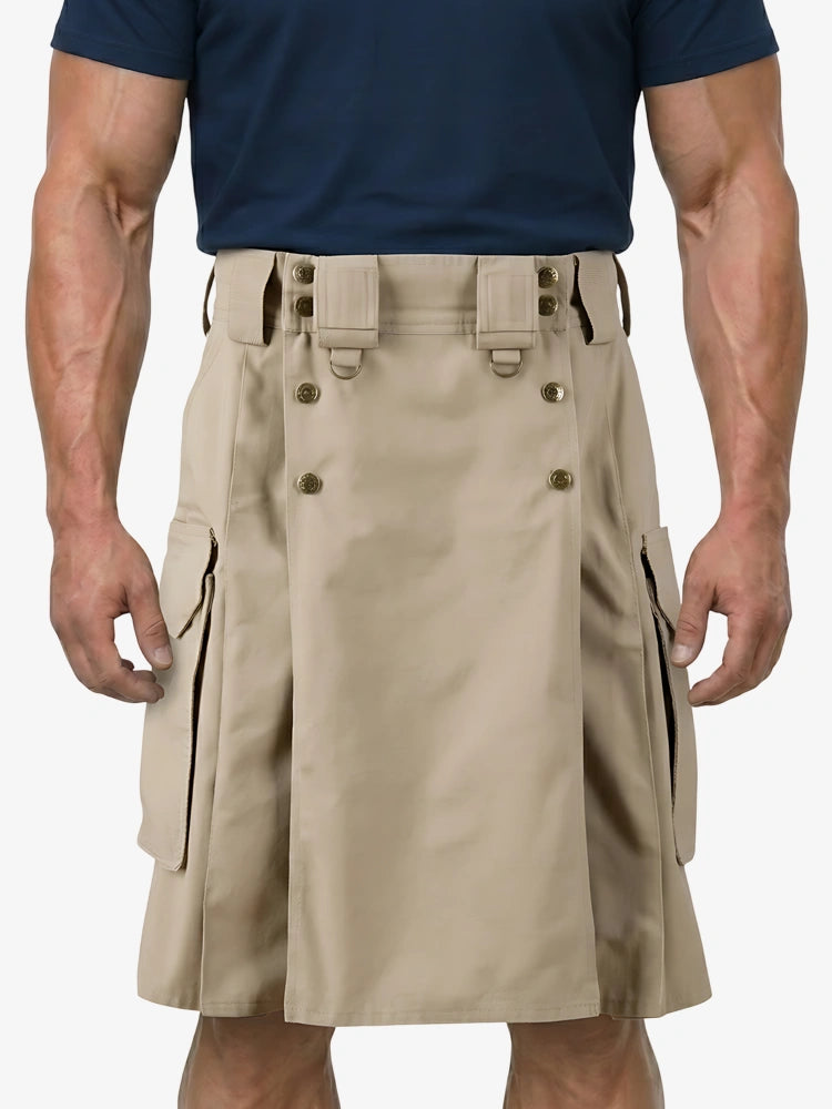 Kilt Utility Combattimento Cachi Su Misura
