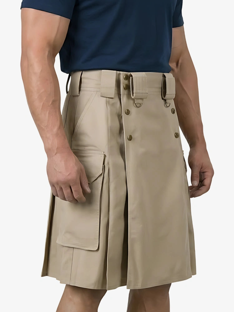 Kilt Utility Combattimento Cachi Su Misura