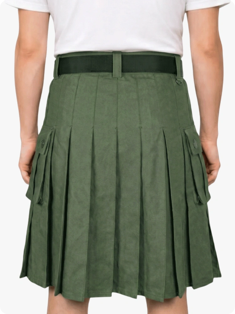 Kilt Utility Verde Oliva Su Misura