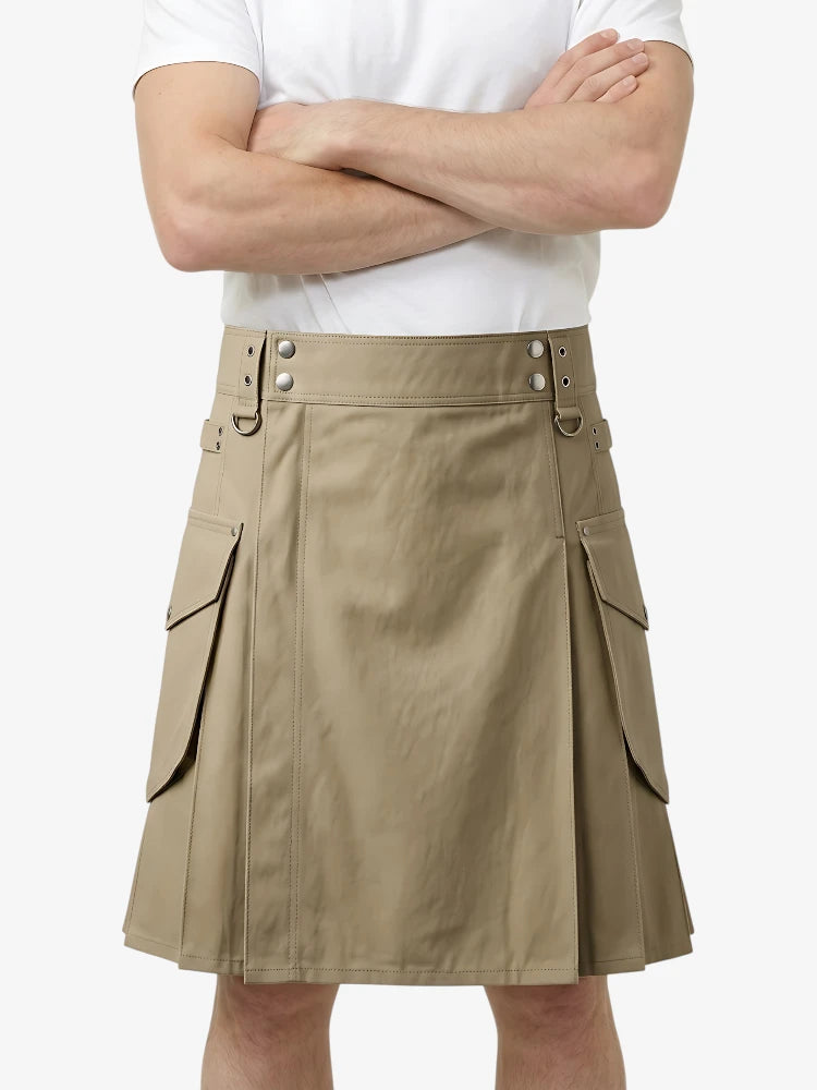 Kilt utility premium kaki su misura