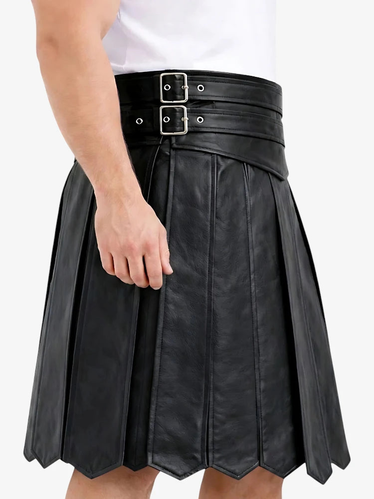 Kilt in pelle da gladiatore romano su misura