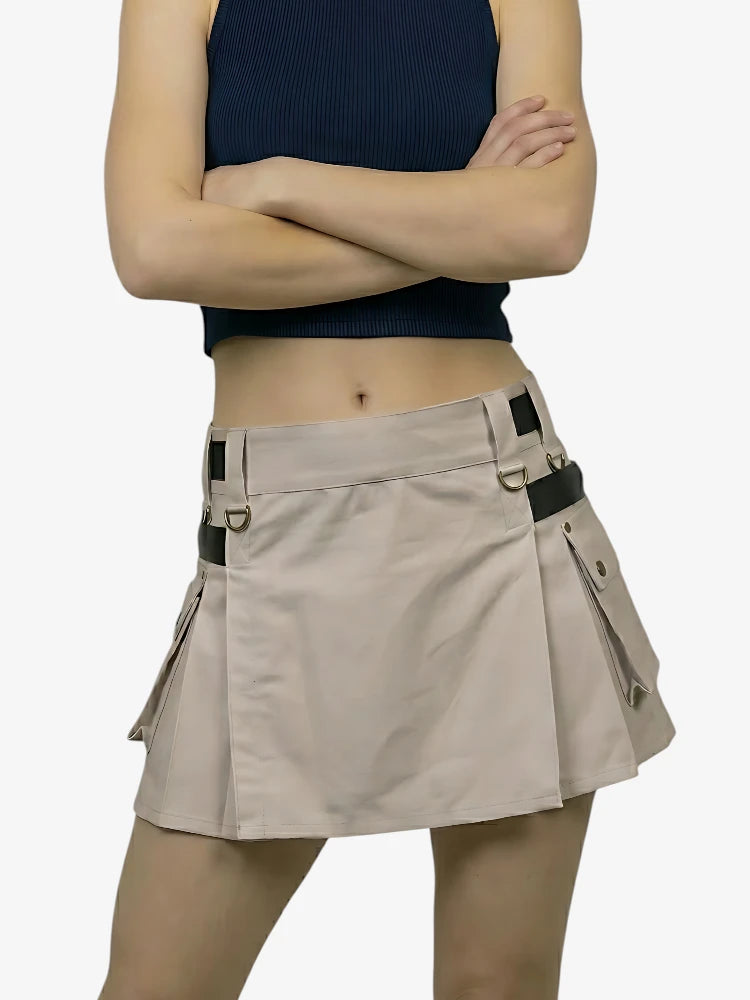 Kilt Utility Kaki Deluxe Scozia Su Misura da Donna