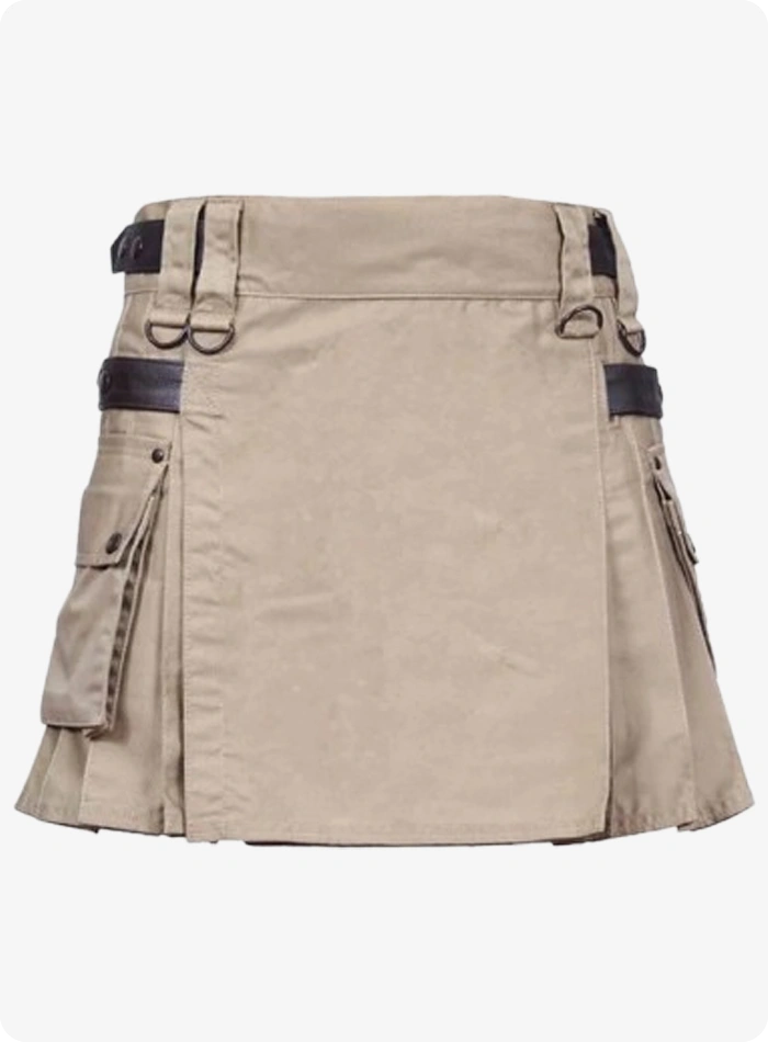Deluxe Khaki Utility Women's Kilt