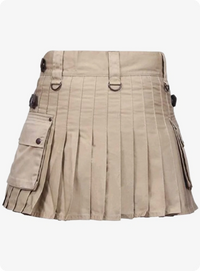 Deluxe Khaki Utility Women's Kilt