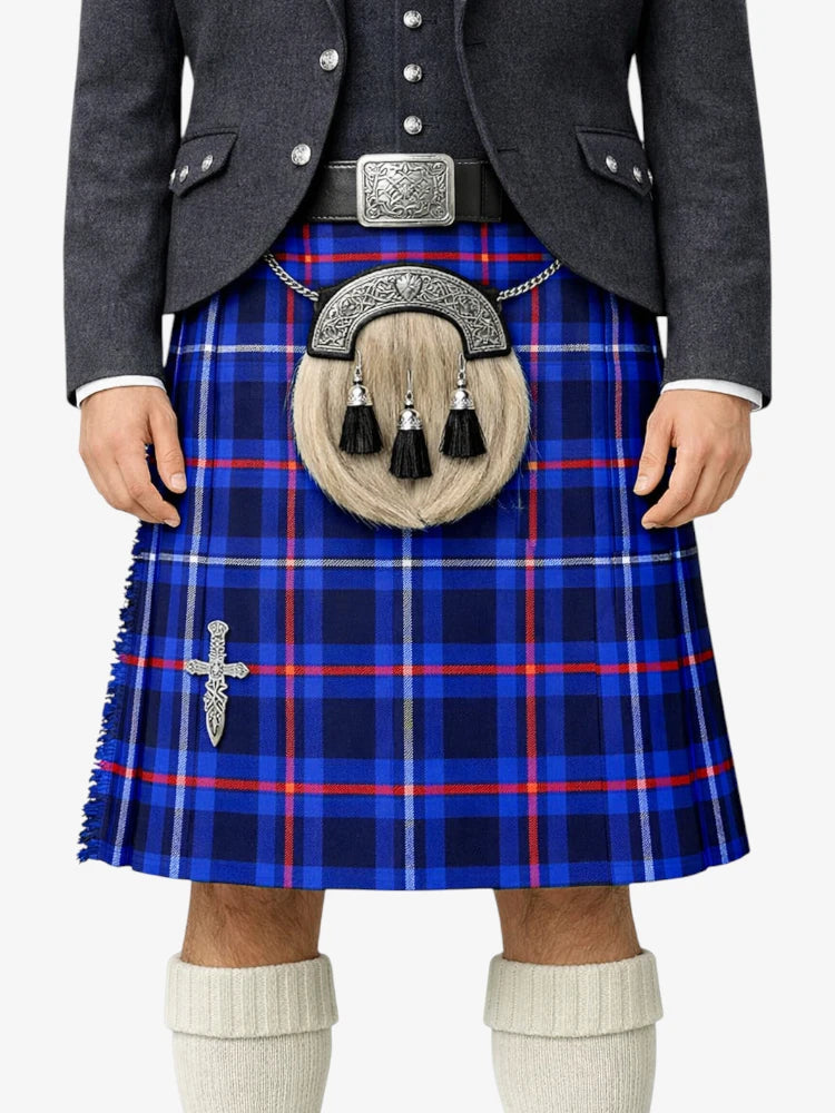 Elliot Modern Tartan Model Front