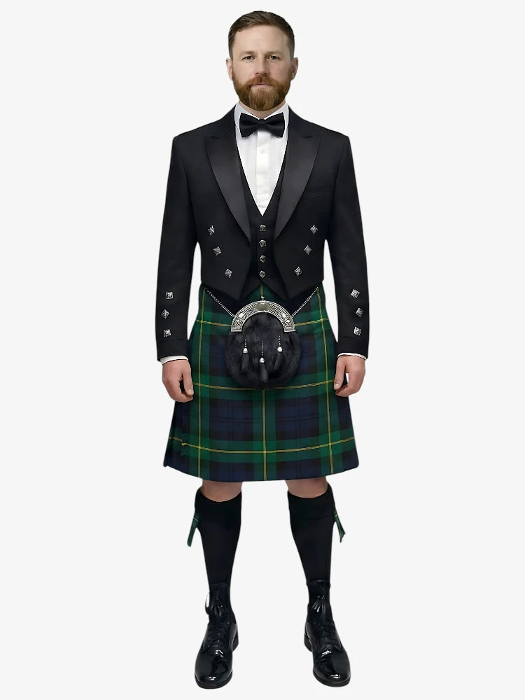 Completo Kilt Prince Charlie Tartan Gordon