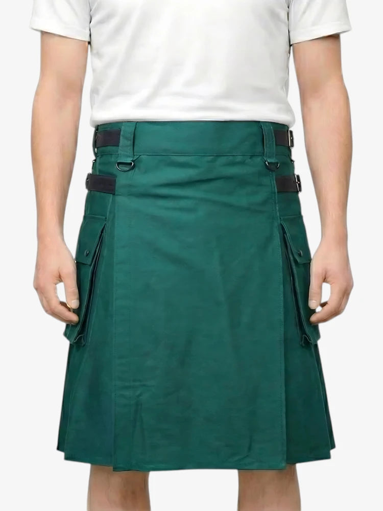 Gonna Scozzese Ibrida Verde Utility