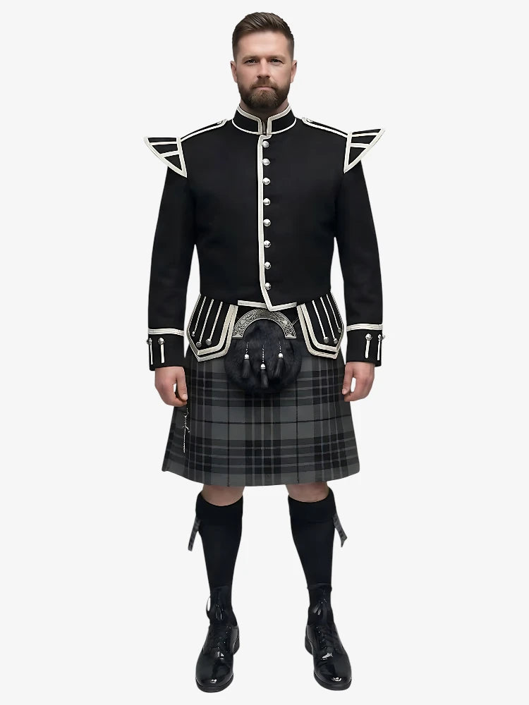 Completo Kilt Doublet Tartan Grey Watch