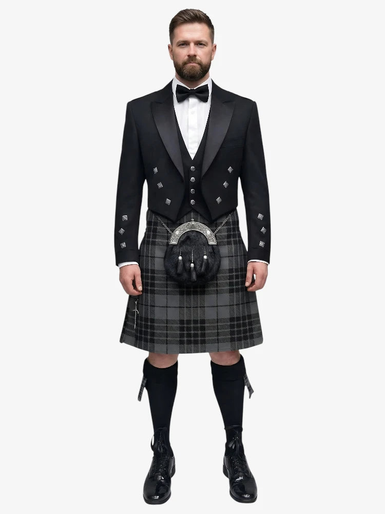 Completo Kilt Prince Charlie in tartan Grey Watch