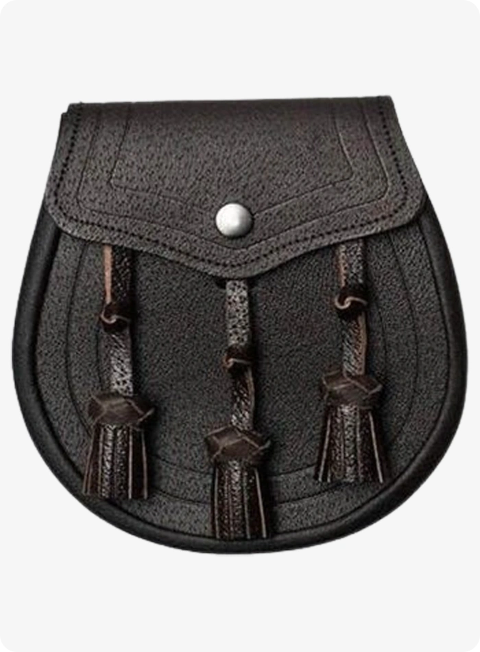 Handcrafted Dark Brown Leather Sporran