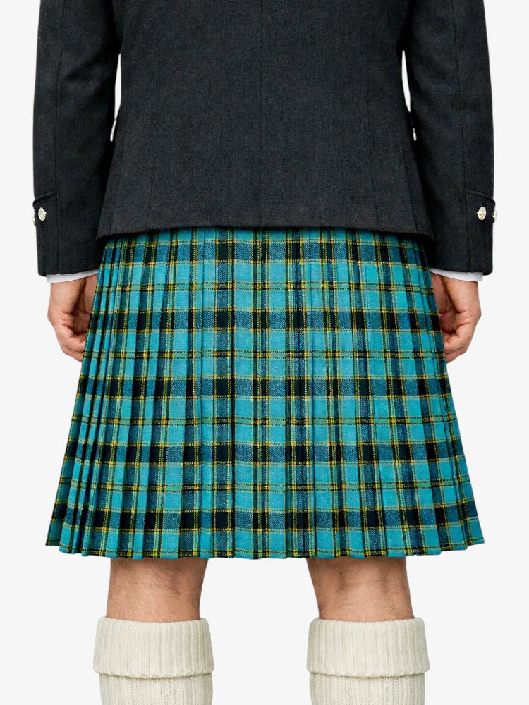 Highland Dragon Tartan Kilt Model Back