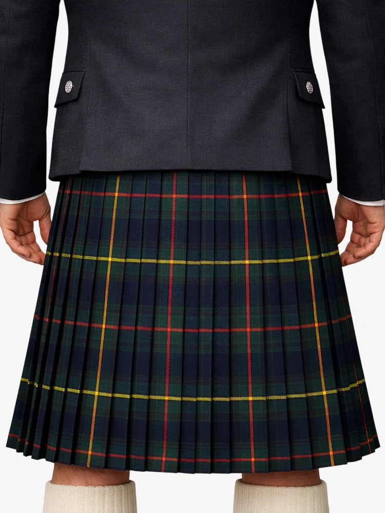 Hunting Stewart Modern Tartan Kilt Model Back