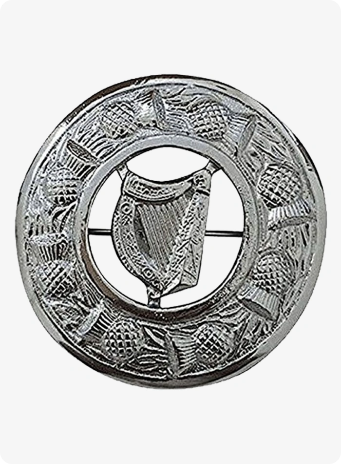 Spilla Kilt Arpa Irlandese Su Misura