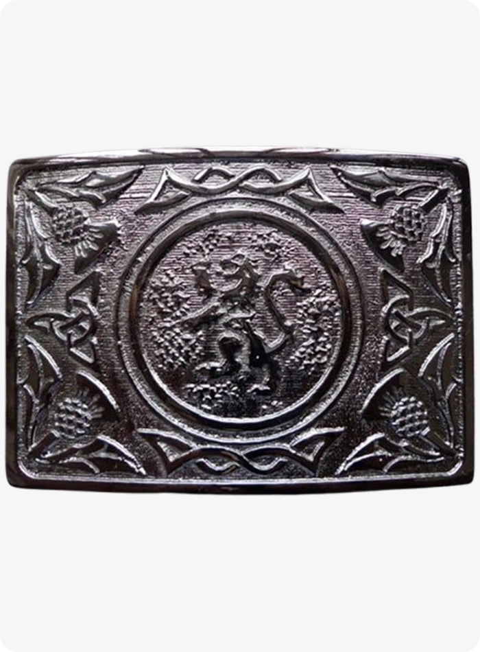 Lion Rampant Enamel Belt Buckle