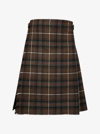 Plaid kilt on a white background
