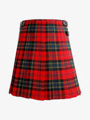 Red plaid kilt on a white background